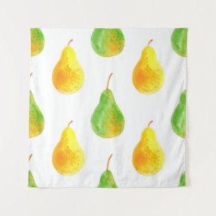 Tapiz Patrón transparente de frutos perecederos