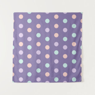 Tapiz Patrón transparente de Halloween con puntos de pol