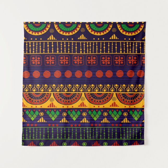 Tapiz Patrón tribal sin fisuras.  (Anverso)