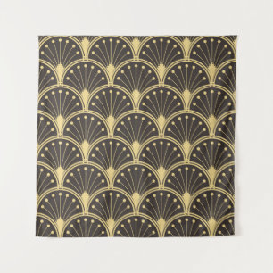 Tapiz patrón vintage de baldosas geométricas modernas. d