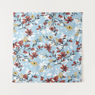 Tapiz Patrón vintage de flores sin costura. Bab floral s