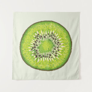 Tapiz Patrón vintage de kiwi.