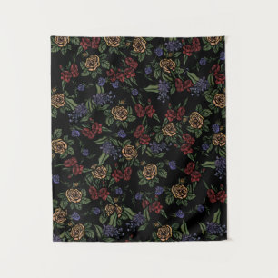 Tapiz Patrones de flores de verano vintage
