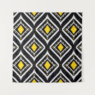 Tapiz Patrones de ikat etnia textil tribal norteamerican