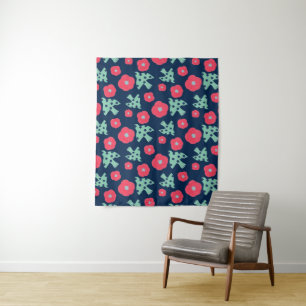 Tapiz Pattern_7_camellia y bird_1 M_size tapestry