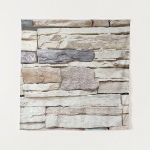 Tapiz Pattern of Modern stone Brick Wall Surfaced backgr
