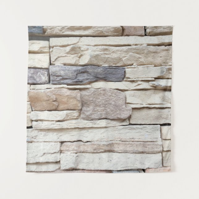Tapiz Pattern of Modern stone Brick Wall Surfaced backgr (Anverso)