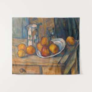 Tapiz Paul Cezanne - Bodegón con jarra de leche y frutas