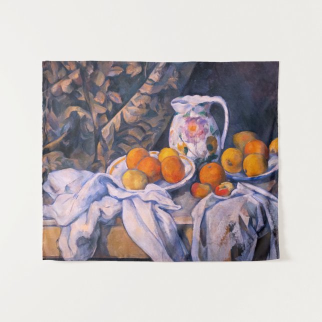 Tapiz Paul Cezanne - Bodegón con una cortina (Anverso (horizontal))