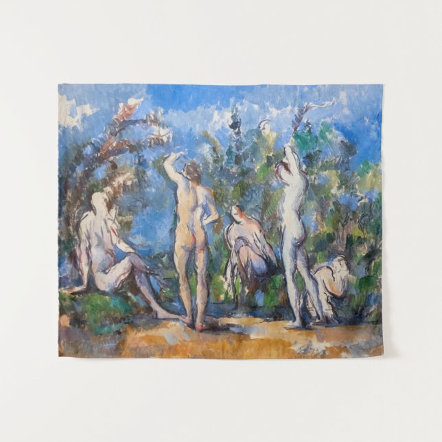 Tapiz Paul Cezanne - Cinco Bathers (Anverso (horizontal))