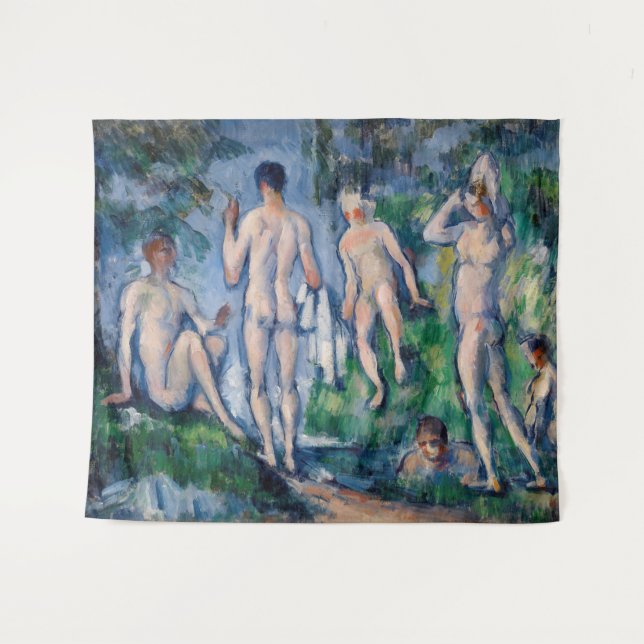 Tapiz Paul Cezanne - Grupo de los Baños (Anverso (horizontal))