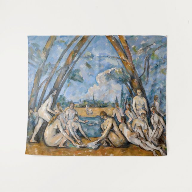 Tapiz Paul Cezanne - Los grandes bañistas (Anverso (horizontal))