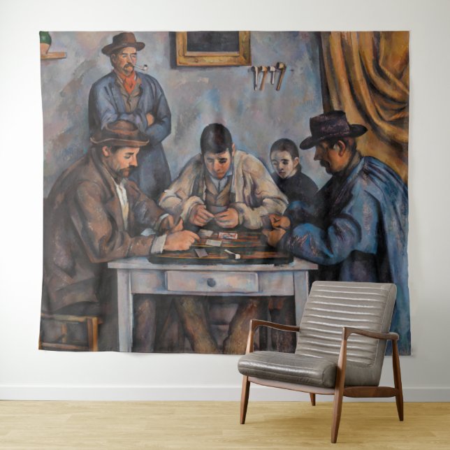 Tapiz Paul Cezanne - Los jugadores de cartas (In situ (horizontal))