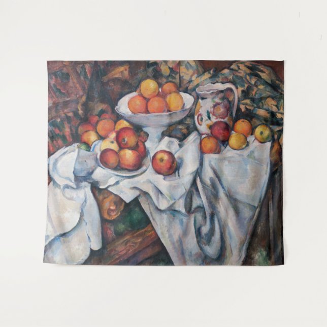 Tapiz Paul Cezanne - Todavía vida, manzanas y Naranjas (Anverso (horizontal))