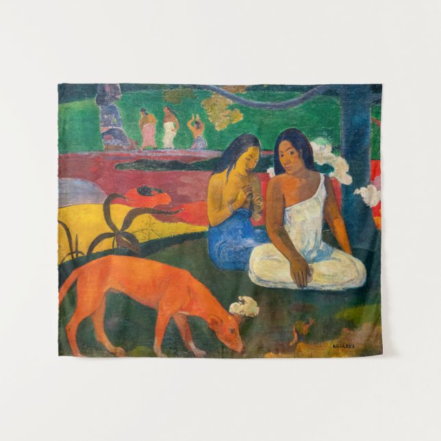 Tapiz Paul Gauguin - Arearea / El Perro Rojo (Anverso (horizontal))