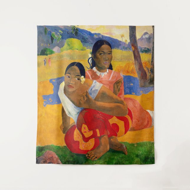 Tapiz Paul Gauguin - ¿Cuándo Te Casarás? (Anverso)