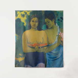 Tapiz Paul Gauguin - Dos mujeres tahitianas