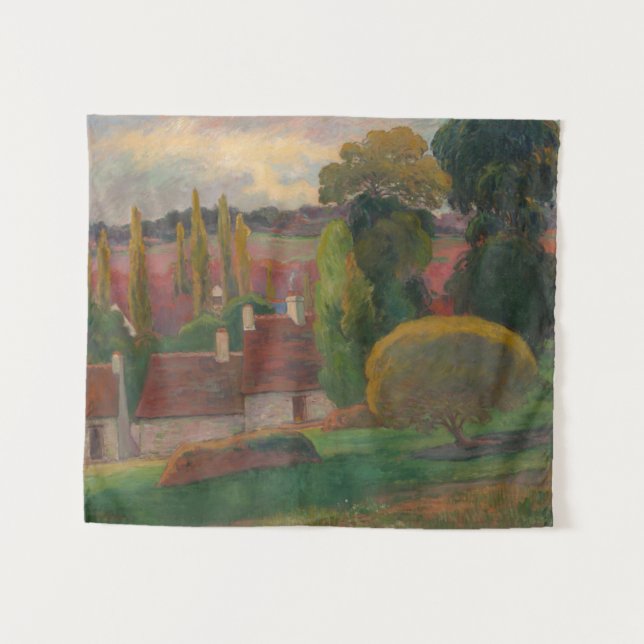 Tapiz Paul Gauguin "Granja en Bretaña" (Anverso (horizontal))