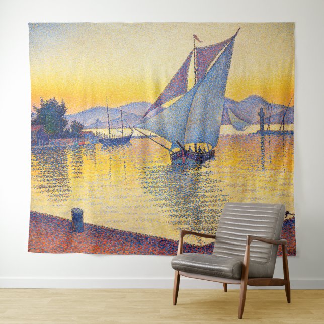 Tapiz Paul Signac - El puerto al atardecer, Opus 236 (In situ (horizontal))