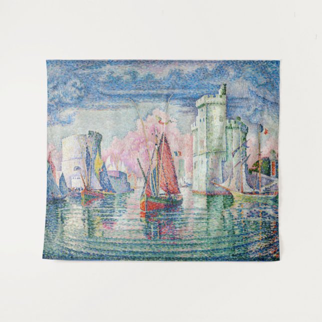 Tapiz Paul Signac - Entrada al puerto de La Rochelle (Anverso (horizontal))