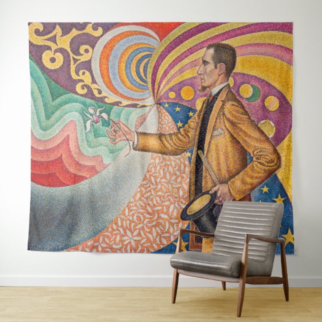 Tapiz Paul Signac - Retrato de M Felix Feneon, Opus 217 (In situ (horizontal))
