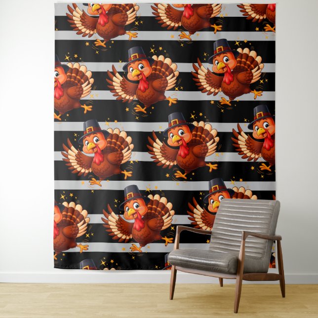 Tapiz Pavo Bailando (In situ)