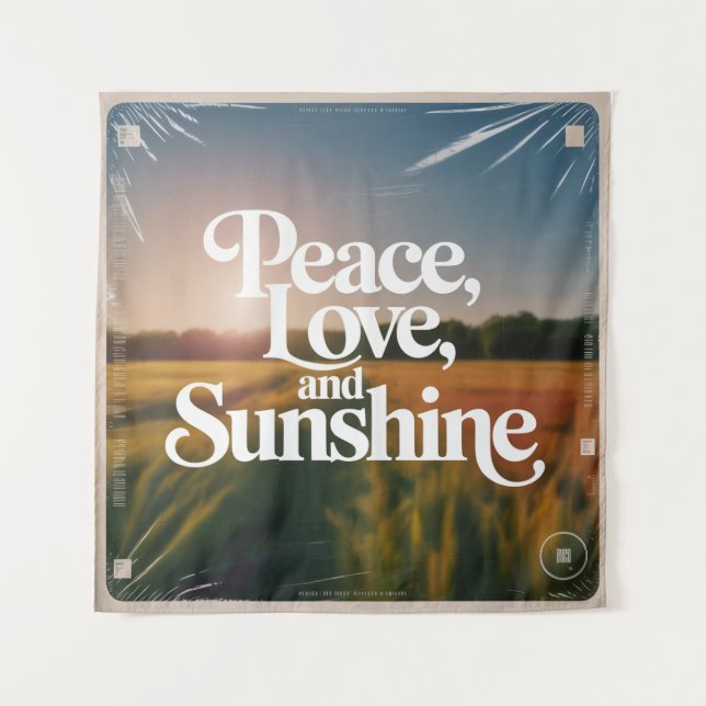 Tapiz Paz, Amor Y Sol (Anverso)