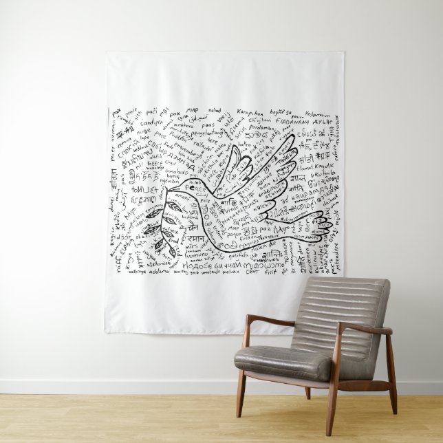 Tapiz Paz en todos los idiomas (In situ)