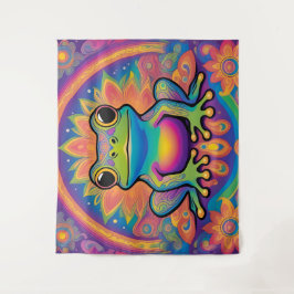 Tapiz Peaceful Froggy Vibes for Your Space