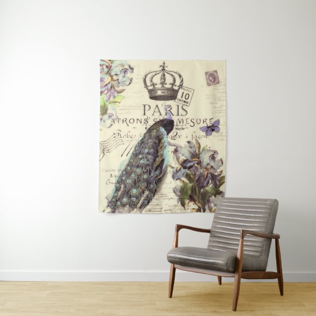 Tapiz Peacock e iris (In situ)