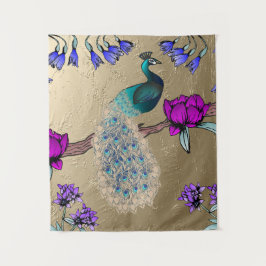 Tapiz Peacock En Oro