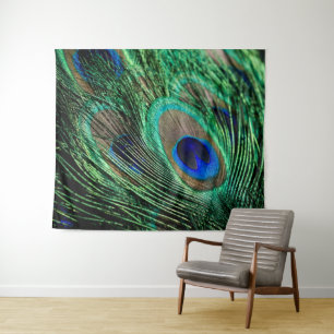 Tapiz Peacock Feather Lucky