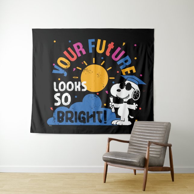 Tapiz Peanuts Snoopy Your Future Looks So Bright (In situ (horizontal))