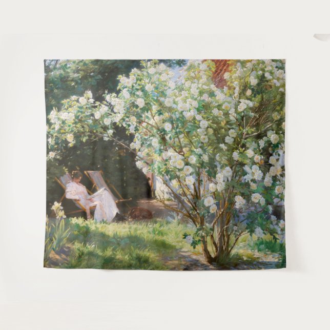 Tapiz Peder Severin Kroyer - Rosas (Anverso (horizontal))