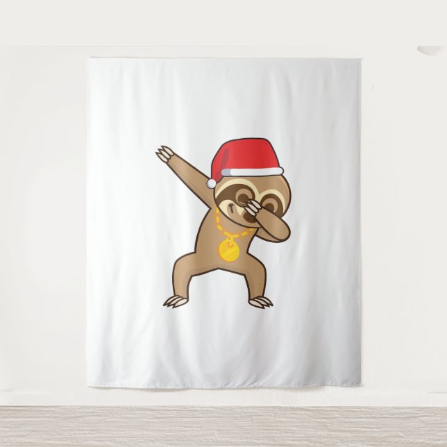 Tapiz Pegatina Sloth Dab (Anverso)