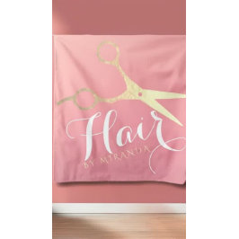 Tapiz Peliquero Tijeras de oro rosa salón moderno