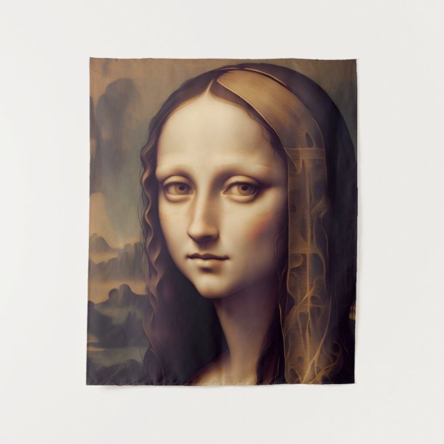 Tapiz Pensive BOHO Mona Lisa (Anverso)
