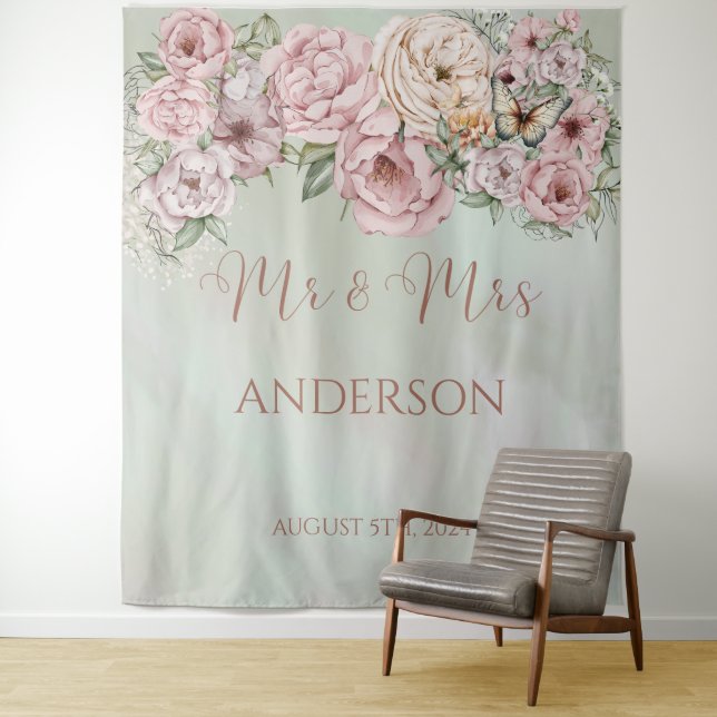 Tapiz Peony Bouquet Boda (In situ)