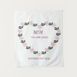 Tapiz Peony Heart Honor for Mom