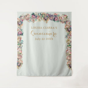 Tapiz Peony Quinceanera