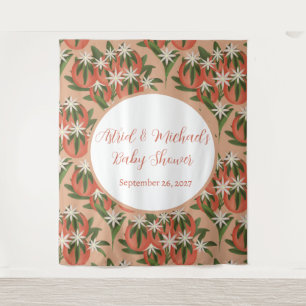 Tapiz Pequeña Cementina Cutie  Citrus Theme Baby Shower