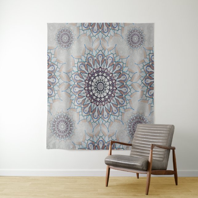 Tapiz Pequeña floral blanca caída al campo (In situ)