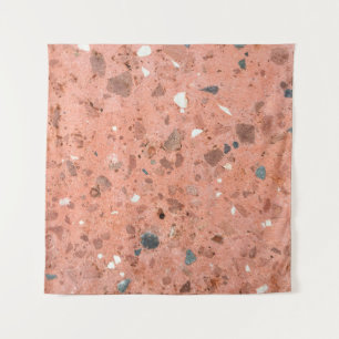 Tapiz Pequeña grava de color rojo y negro roca pebbelsa