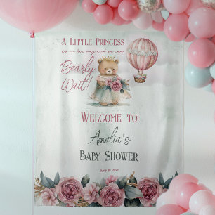 Tapiz Pequeña Princesa Osa Bearly Wait Chica Baby Shower