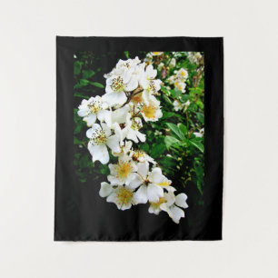 TAPIZ PEQUEÑAS FLORES BLANCAS