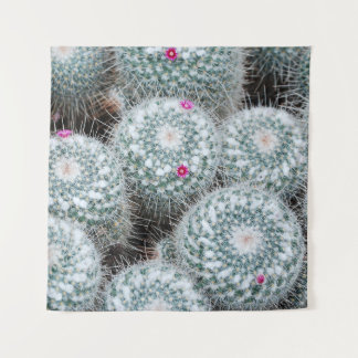 Tapiz Pequeñas flores rosas cactus Plantas