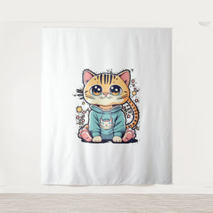 Tapiz Pequeño gatito chiffon Top