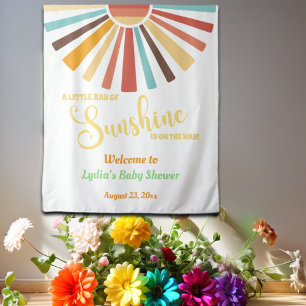 Tapiz Pequeño Rayo De Fondo De Baby Shower Sunshine