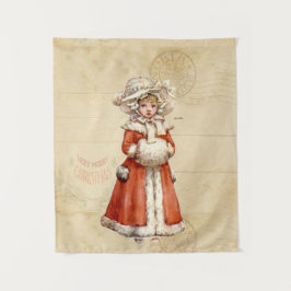 Tapiz Pequeños Navidades Personalizados de Caroleros de 