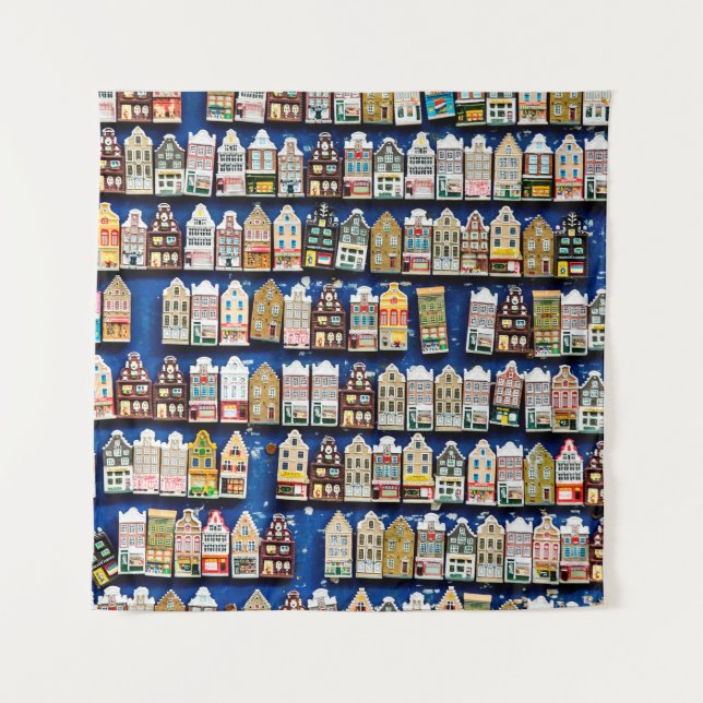 Tapiz Pequeños recuerdos y regalos holandeses - molinos  (Anverso)